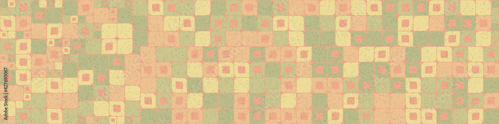 Fototapeta premium Abstract Geometric Pattern generative computational art illustration