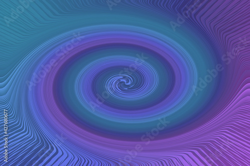 iridescent spectrum gradient swirling spiral shape abstract illustration