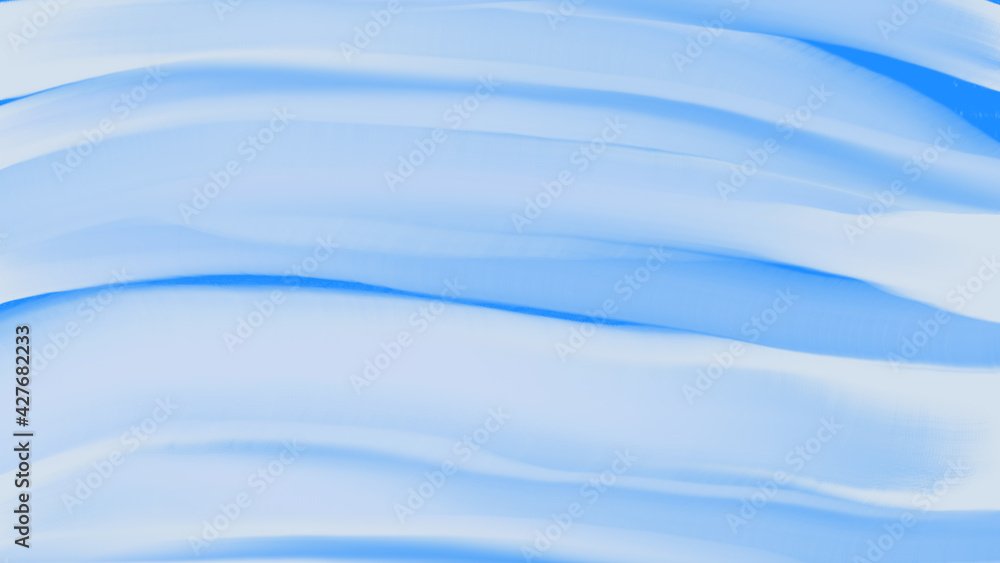 Fototapeta premium 滑らかな青色のウェーブの背景イラスト素材