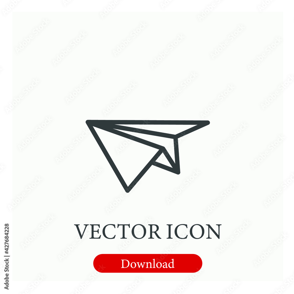 e logo vector icon.  Editable stroke. Linear style sign for use on web design and mobile apps, logo. Symbol illustration. Pixel vector graphics - Vector