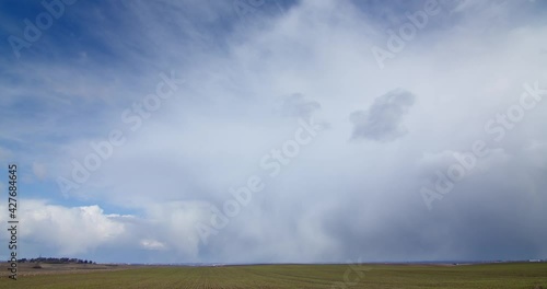 Wallpaper Mural Stormy snow clouds weather Timelapse Torontodigital.ca