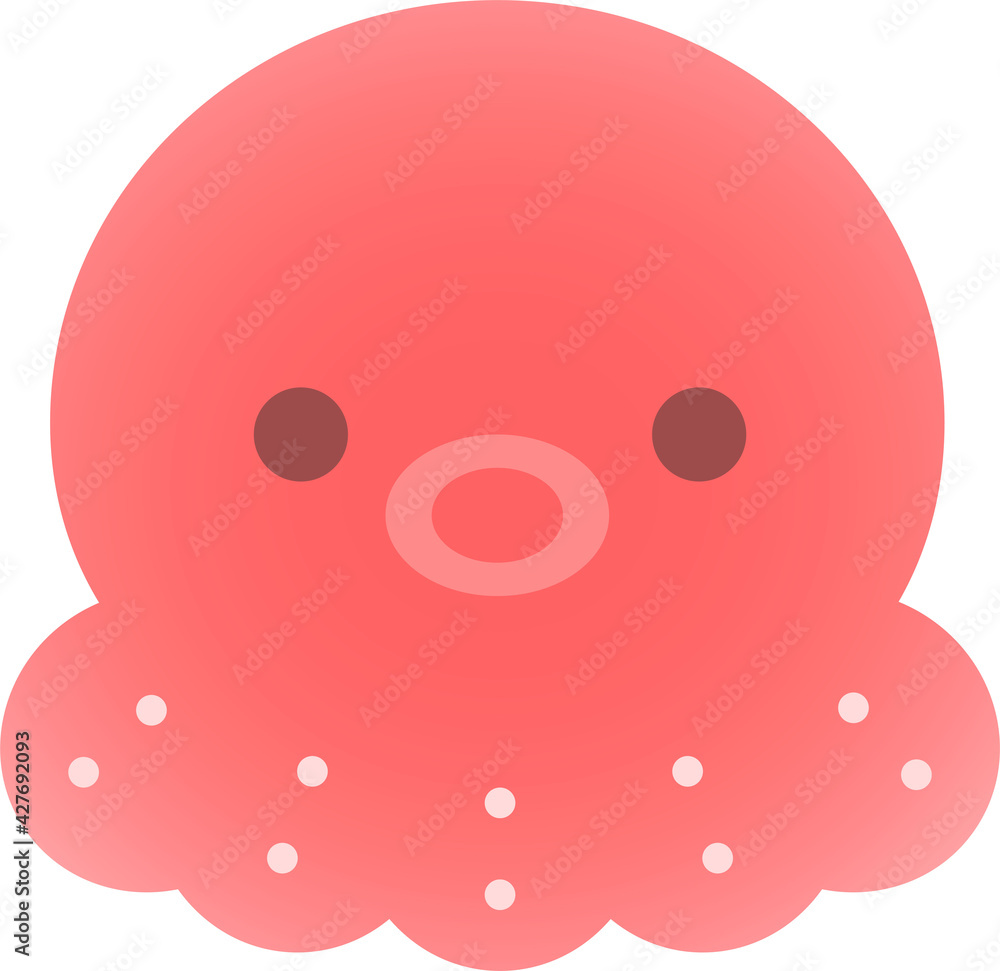 Fototapeta premium タコ ふわふわ