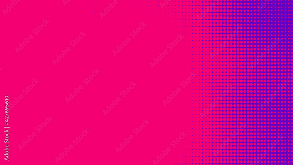 Dots halftone purple pink color pattern gradient texture with technology digital background. Pop art comics with nature graphic design. Dots halftone purple pink color pattern gradient texture with technology digital background. Pop art comics with nature graphic design.