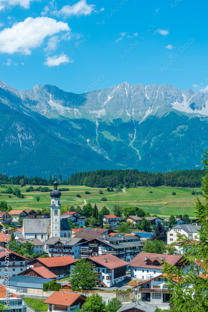 The village of Natters in Natters in the Innsbruck-Land in the Austrian state of Tyrol located 3.5 km south of Innsbruck.