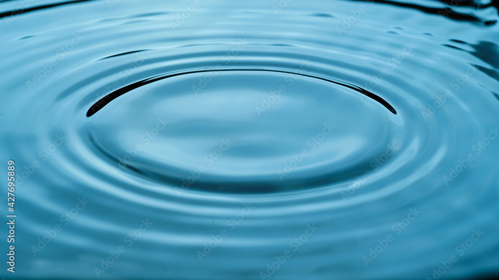 Water surface and drop Water surface and drop