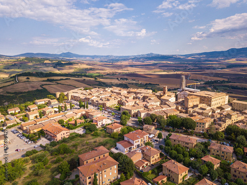 View of Pienza, Siena, Tuscany, Italy