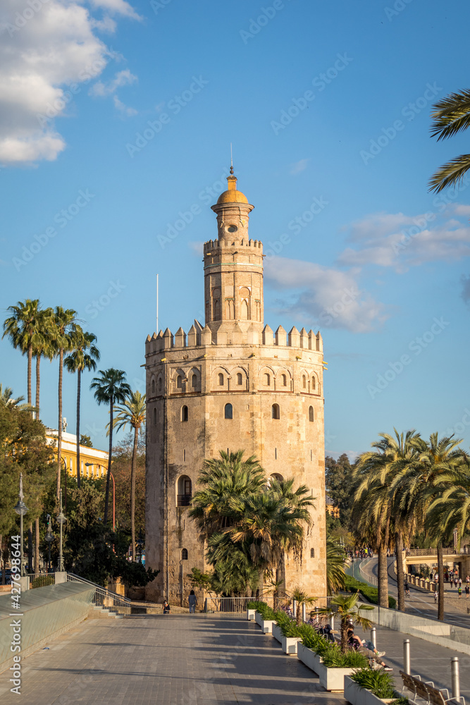 Torre del Oro in Seville Spain. The Golden Tower.