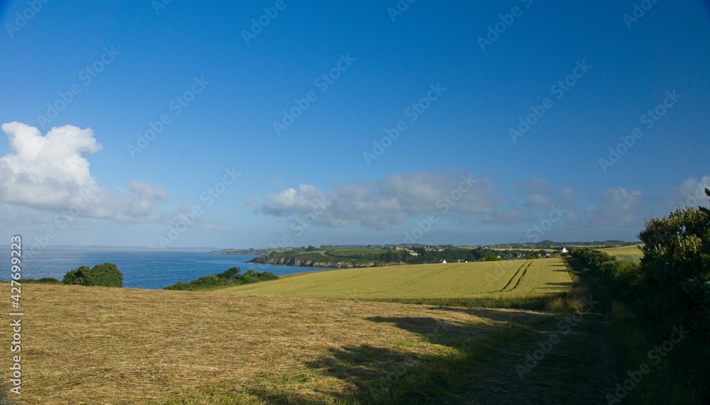 Brittany coast near Saint-Nic in Bretagne France