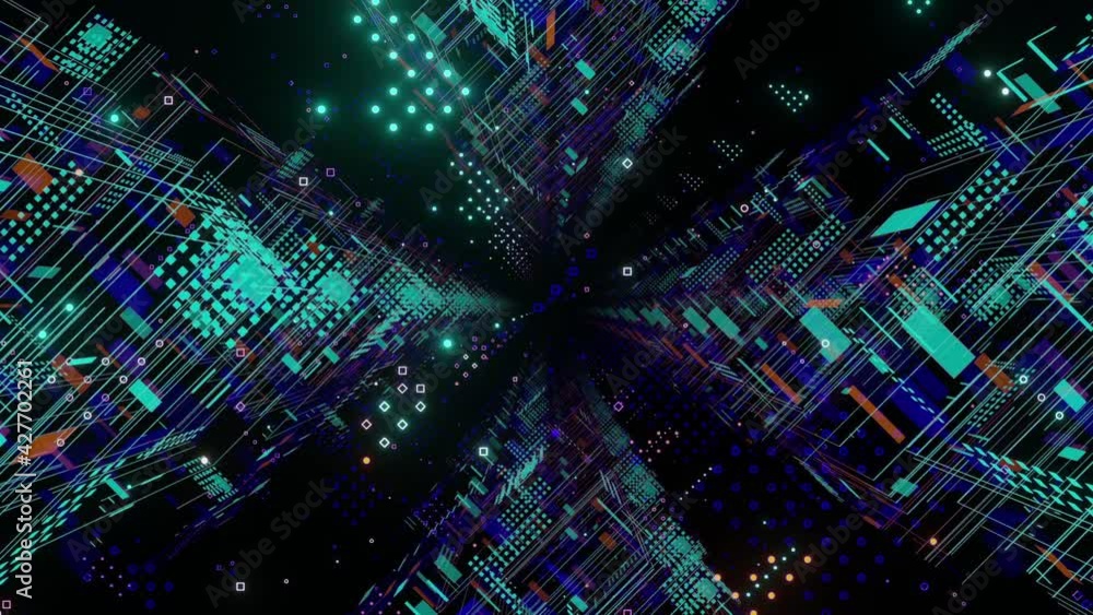Cyber Sci-Fi Hud Background Loop