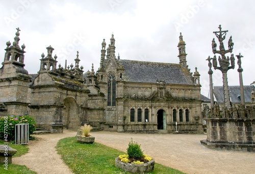 Historic Saint-Thégonnec churchyard in Bretagne France © Bennekom