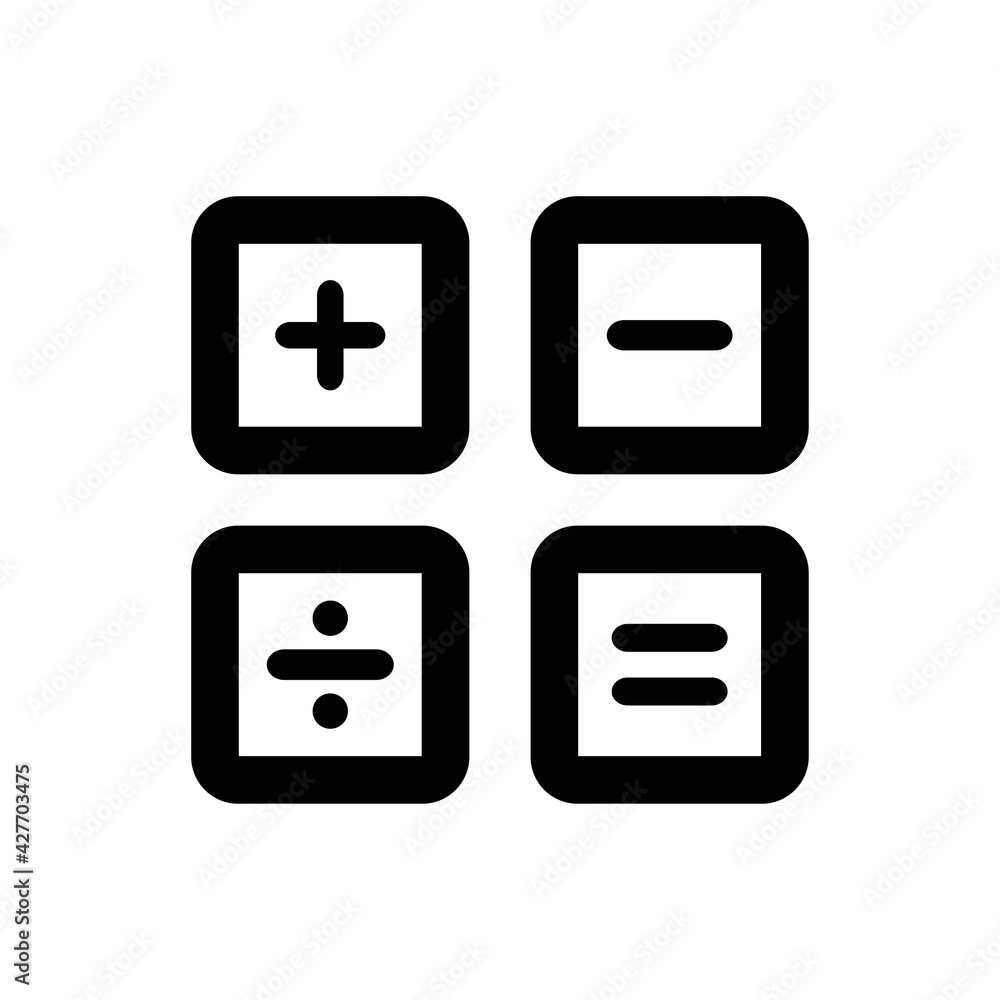 Calculation math icon Calculation math icon