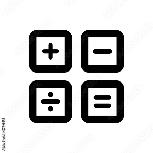 Calculation math icon