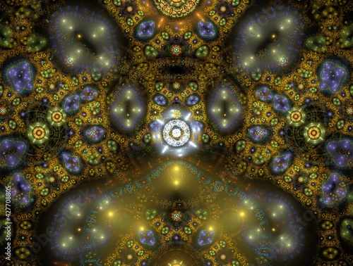 Imaginatory fractal background generated Image