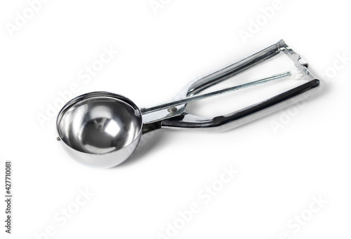Obraz na płótnie Ice cream scoop, cookie scoop or disher with squeeze handle for easy release