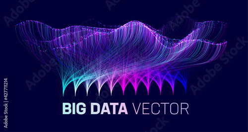 Big data analysis sort background. Futuristic big data analytics science. Analysis system sort technology background