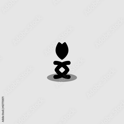 Flame flat icon. Simple style fire symbol. Logo design element. T-shirt printing. Vector for sticker.