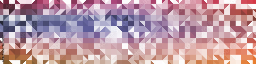 Obraz premium Abstract color Low-Polygones Generative Art background illustration
