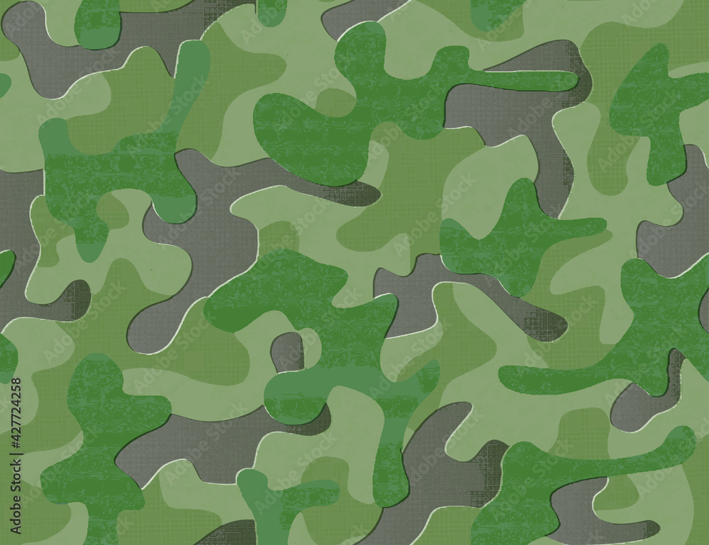 Full seamless military camouflage skin halftone dotted pattern vector for decor and textile. Ornamental pointed army masking design for hunting textile fabric print and wallpaper. Full seamless military camouflage skin halftone dotted pattern vector for decor and textile. Ornamental pointed army masking design for hunting textile fabric print and wallpaper.
