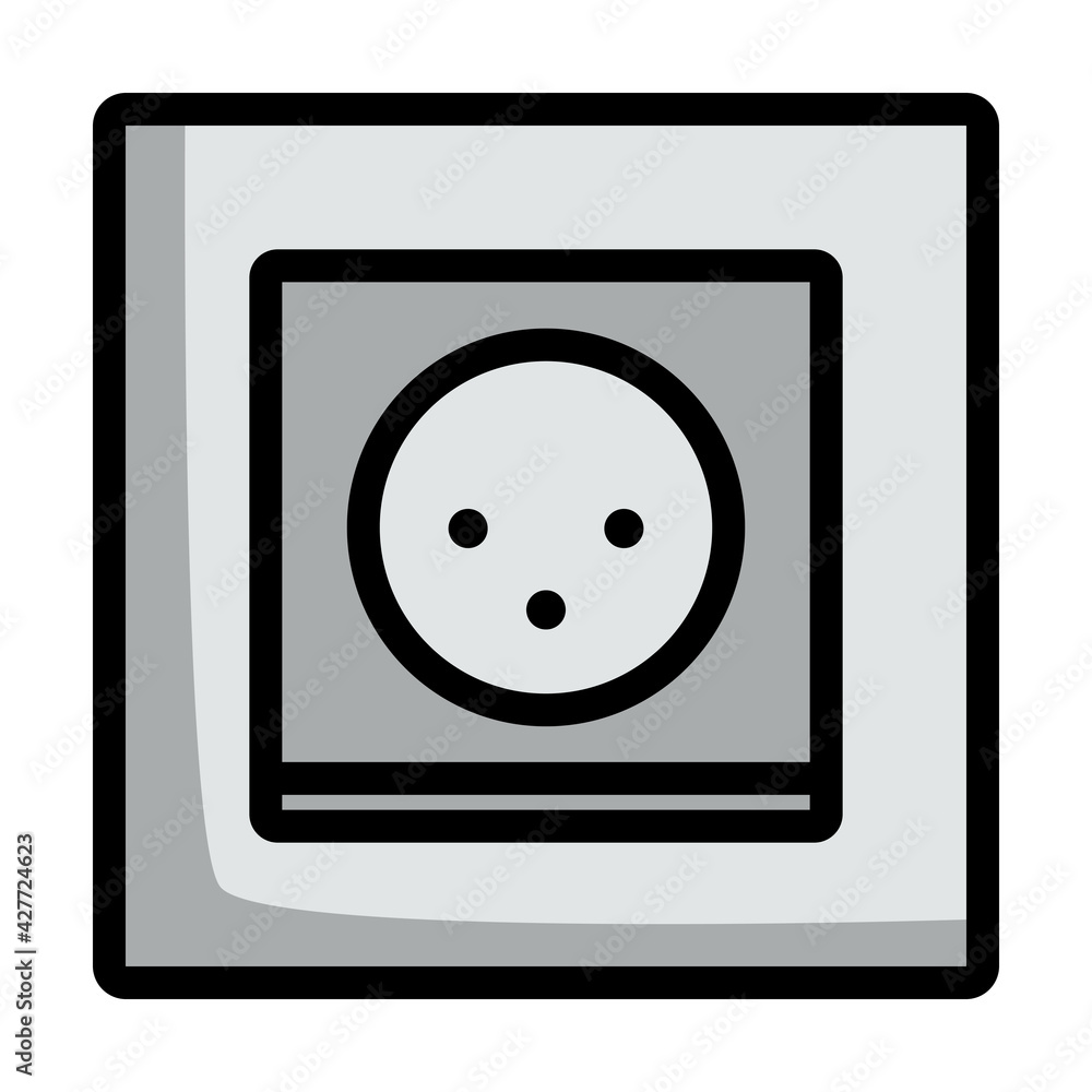 South Africa Electrical Socket Icon