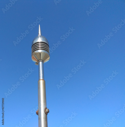 Slika na platnu lightning rod on a mast. lightning protection
