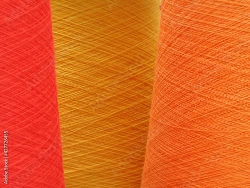 Cotton yarn cones in mix color shades, (this are 100% cotton yarn)