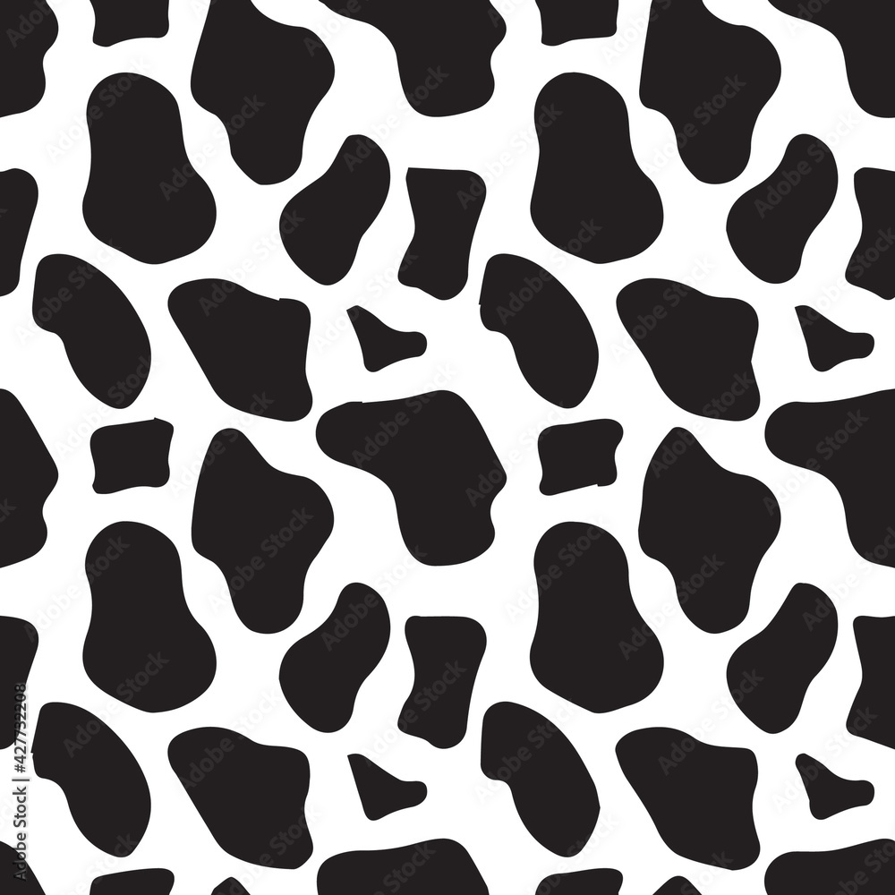 Full Seamless Leopard Pattern Texture Vector. Endless black and white cheetah design for dress fabric print. Full Seamless Leopard Pattern Texture Vector. Endless black and white cheetah design for dress fabric print.