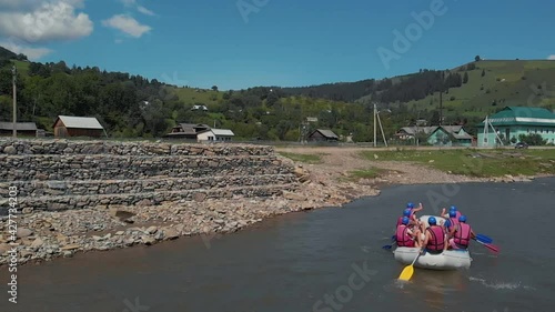 Wallpaper Mural People kayaking on river on a summer day. Torontodigital.ca