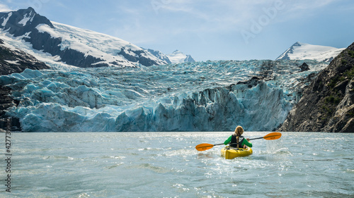 Canvas Print Kayaking Portage Lake