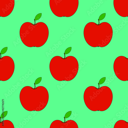 seamless pattern with apples