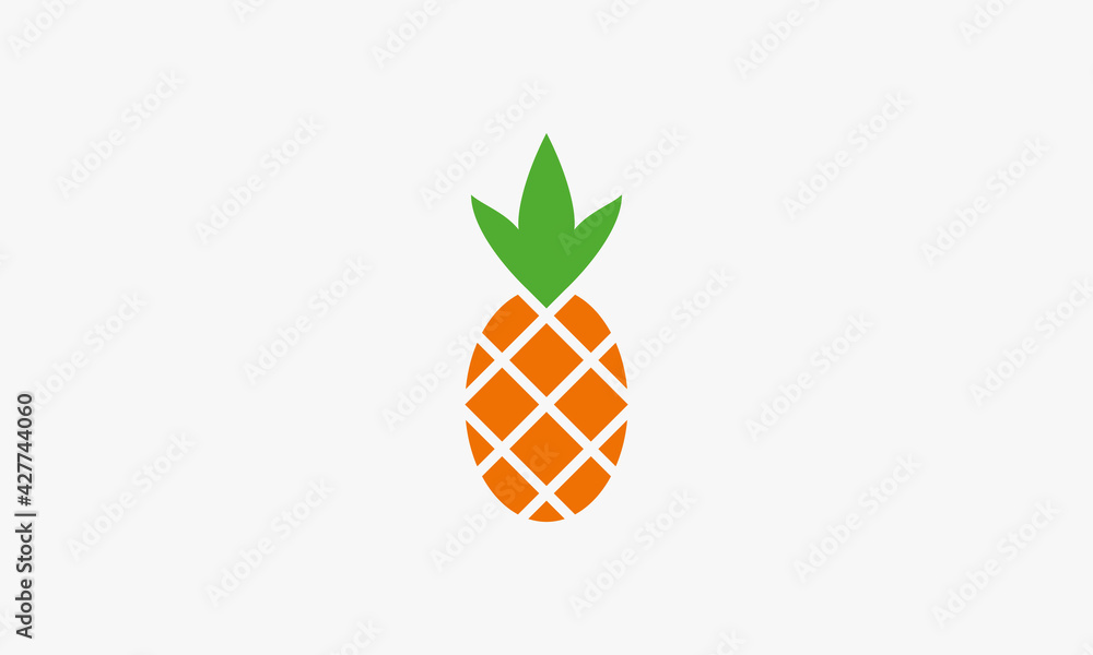 freshness pineapple juicy vector illustration isolated on white background. creative icon. freshness pineapple juicy vector illustration isolated on white background. creative icon.