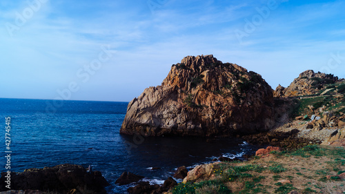 pictures sea coast and rocks in tanger marooco