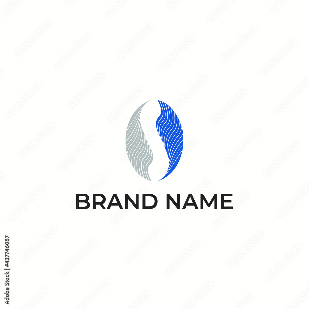 logo template combination shape and letter. ready for print and digital