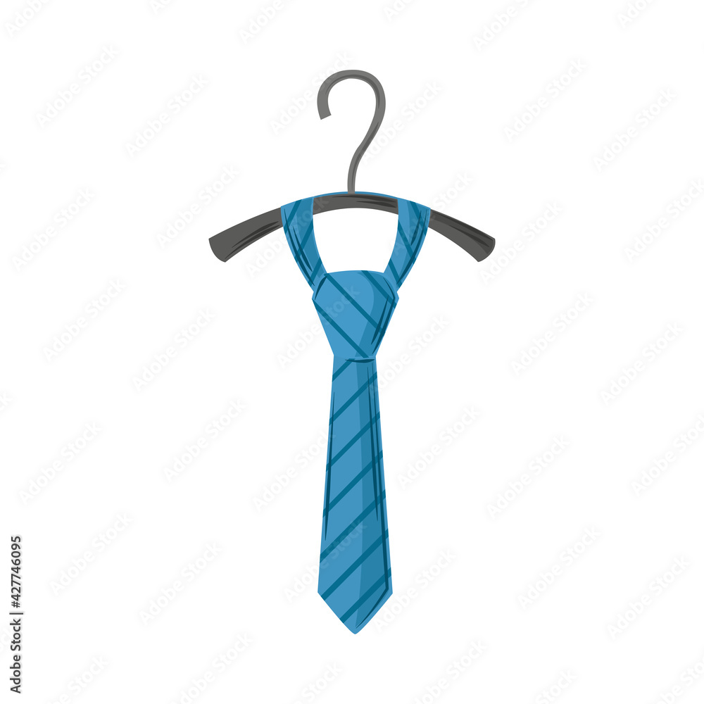 necktie on hanger necktie on hanger