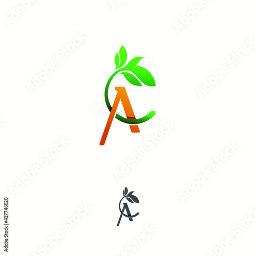 logo template combination shape and letter. ready for print and digital