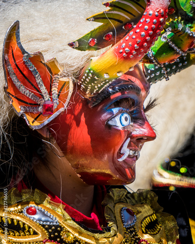 Amazing and colorful carnivals of Oruro photo