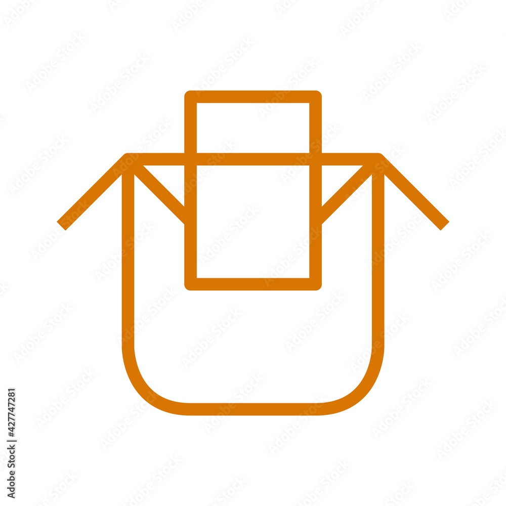 Drip bag coffee on cup icon for instruction. Pull the paper extensions apart and clip them to the edges of a coffee cup Drip bag coffee on cup icon for instruction. Pull the paper extensions apart and clip them to the edges of a coffee cup