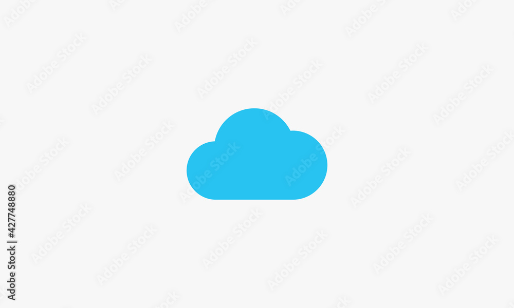 blue cloud modern icon. vector illustration. blue cloud modern icon. vector illustration.