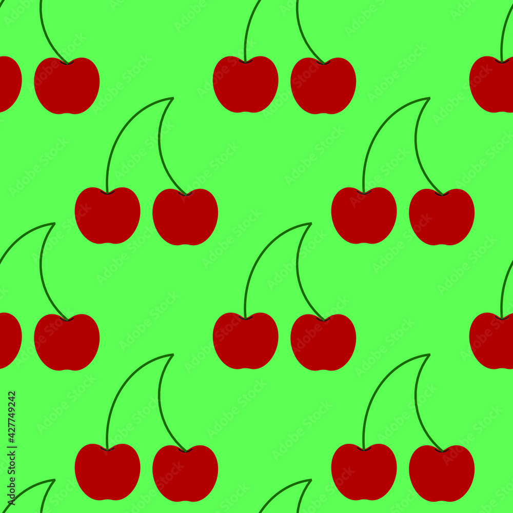 seamless pattern with cherries seamless pattern with cherries