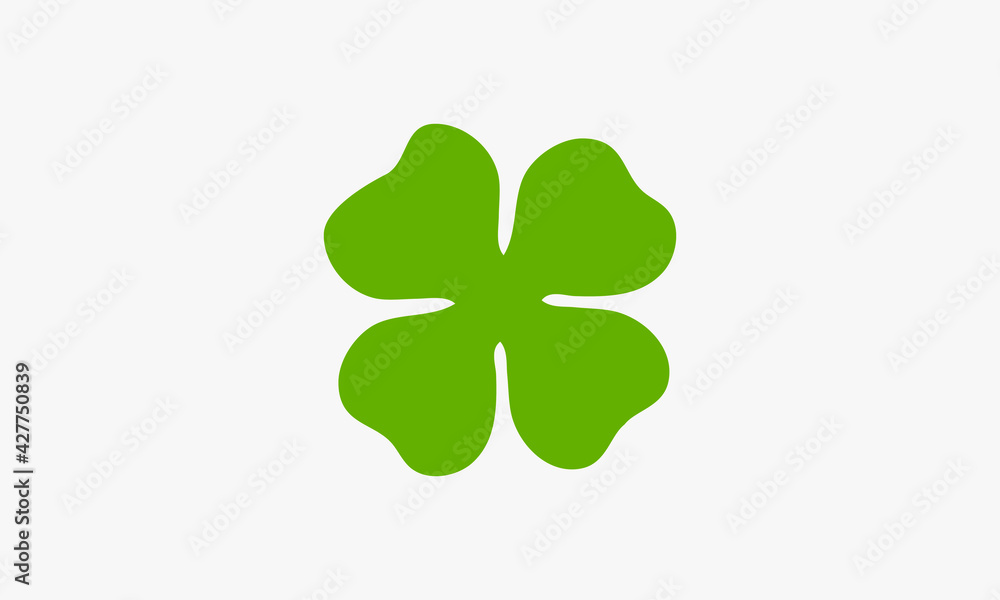 shamrock clover leaf saint patrick logo design vector illustration. shamrock clover leaf saint patrick logo design vector illustration.