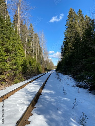 railway in the mountains