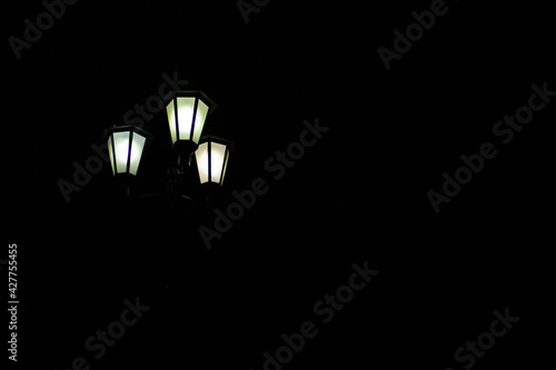 street lamp at night 