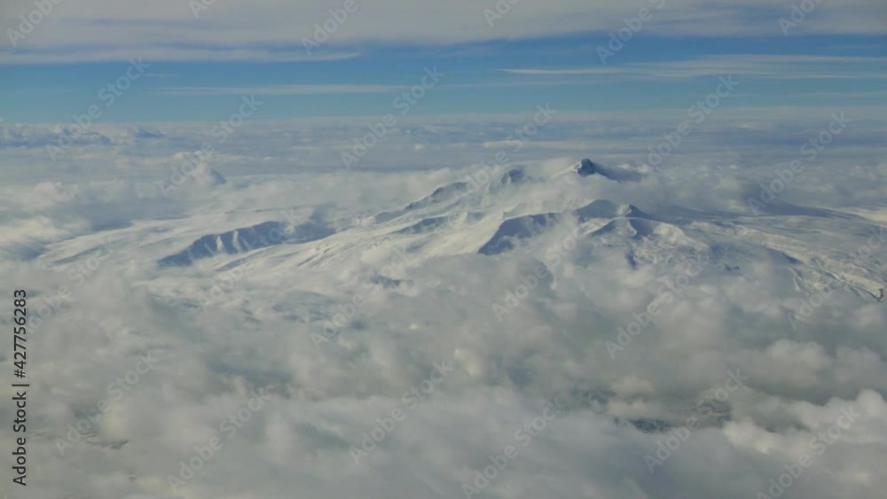Flight above mountain range Flight above mountain range