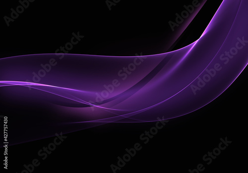Fototapeta Naklejka Na Ścianę i Meble -  Abstract background waves. Black and grape purple abstract background for wallpaper or business card