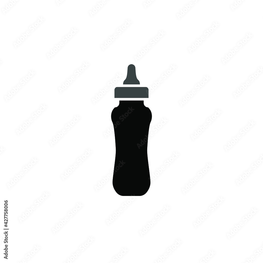 Illustration Vector graphic of Milk bottle icon template Illustration Vector graphic of Milk bottle icon template