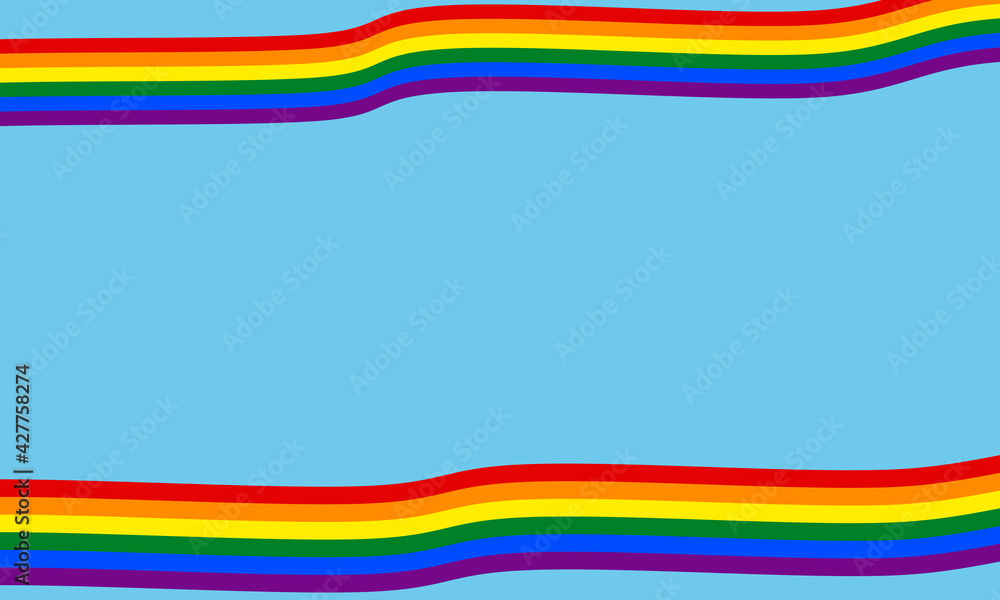 lgbt flags on light blue background lgbt flags on light blue background