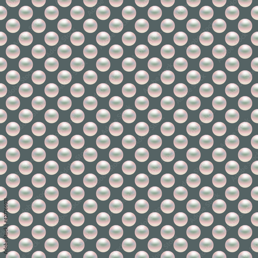Pearls on dark background. Seamless vector illustration. Pearls on dark background. Seamless vector illustration.