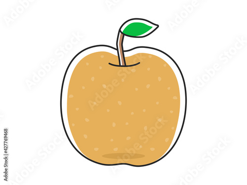 果物の梨のイラスト
