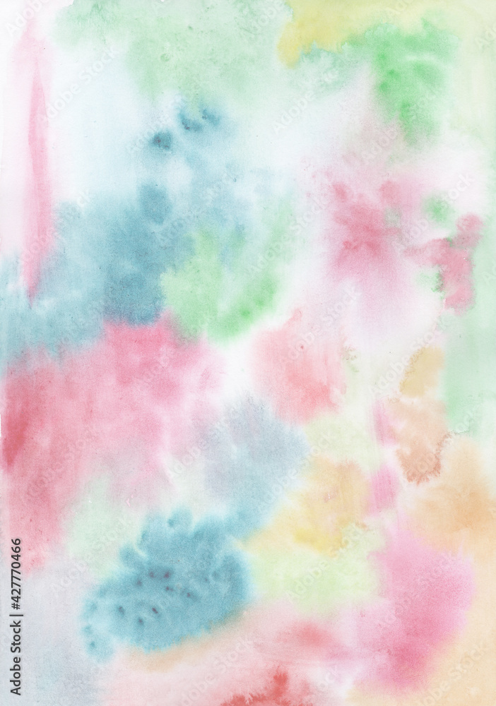 Bright watercolor stains, spots, splashes. Background 
for lettering, stori, presentation