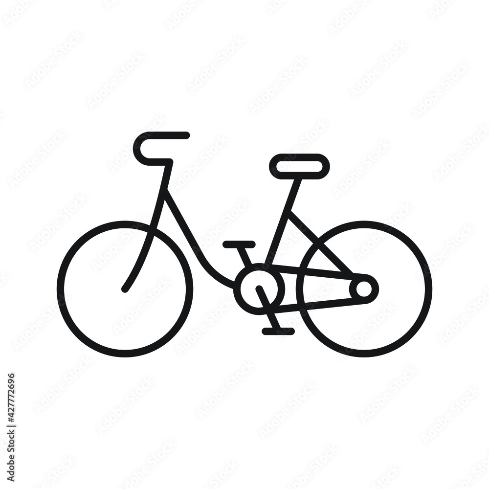 Bike icon design isolated on white background Bike icon design isolated on white background