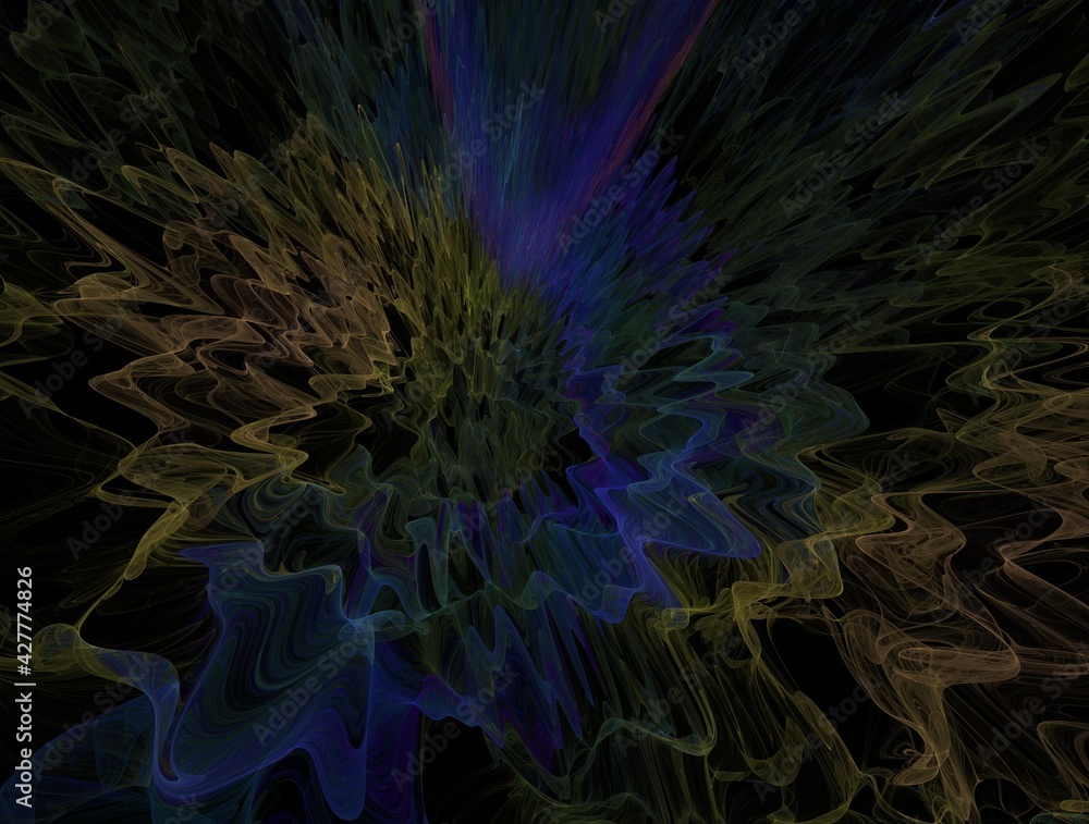 Obraz premium Imaginatory fractal background generated Image